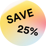 graphic that says: save 25%